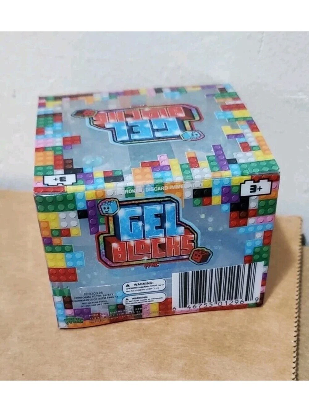Gel Blocks Block Party So Glittery Stack Me Squish Me Fidget Toy New Blue Tiktok